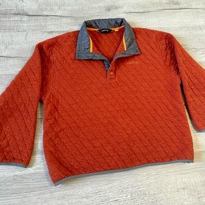 Orvis Outdoor Quilted Snap Sweatshirt - Medium